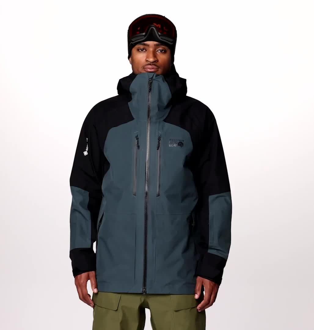 Men's Boundary Ridge GORE-TEX Jacket, Color: Moon Blue, Black
