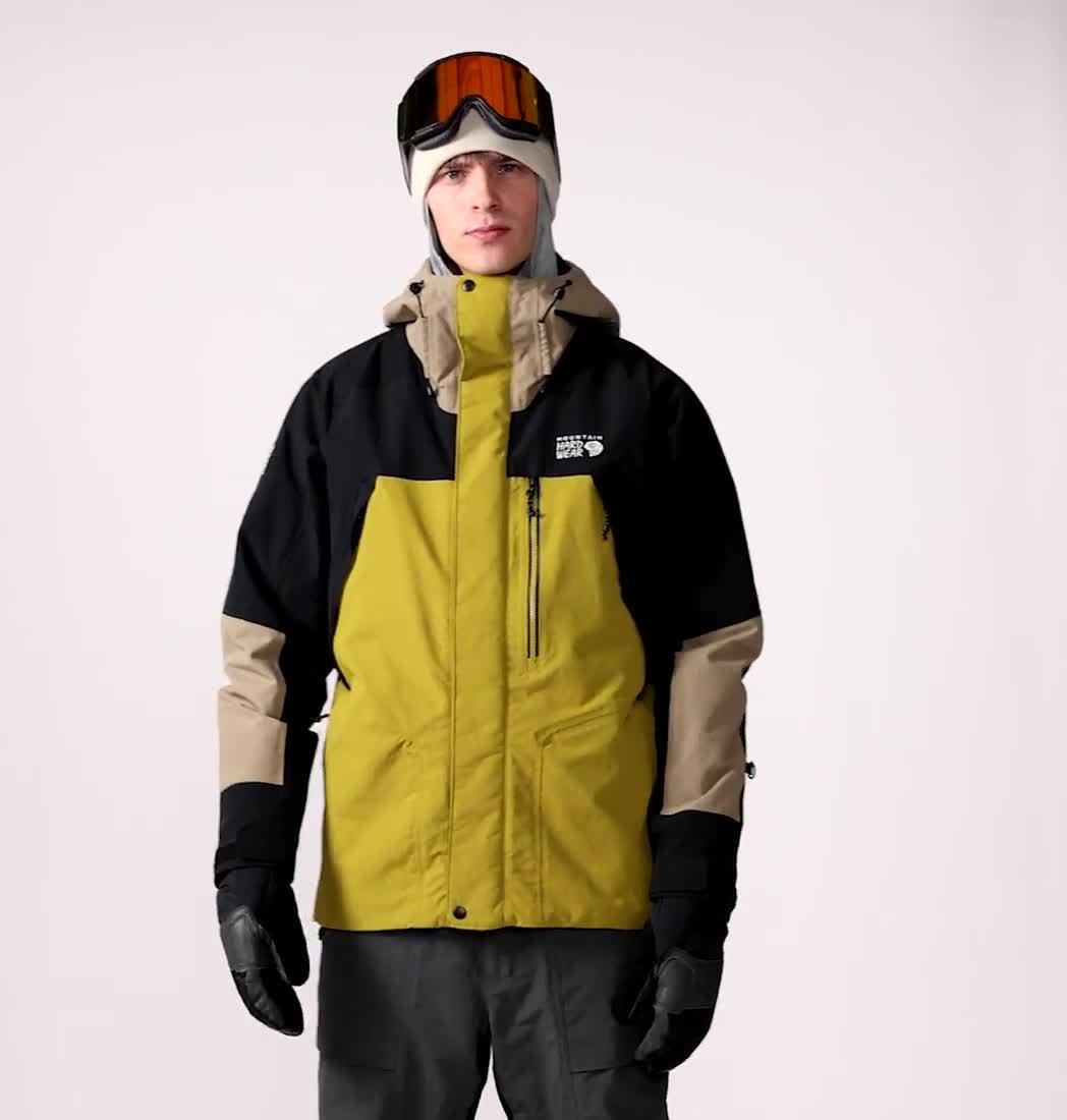 Men's First Tracks Insulated Jacket, Color: Dark Bolt, Trail Dust