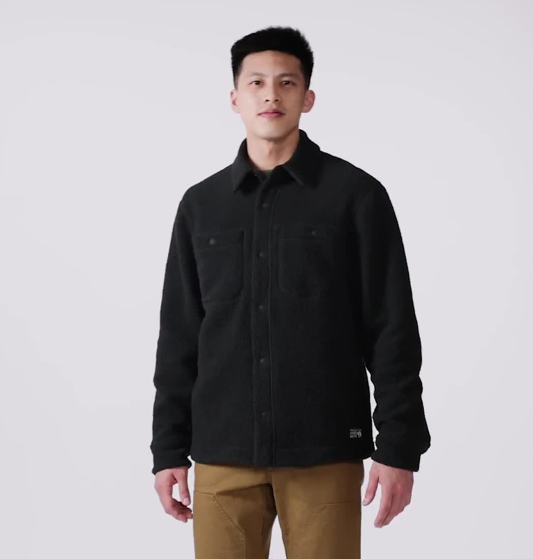 Men's HiCamp Shacket, Color: Black
