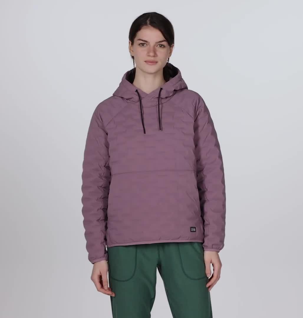 Women's Stretchdown Light Pullover Hoody, Color: Dark Daze