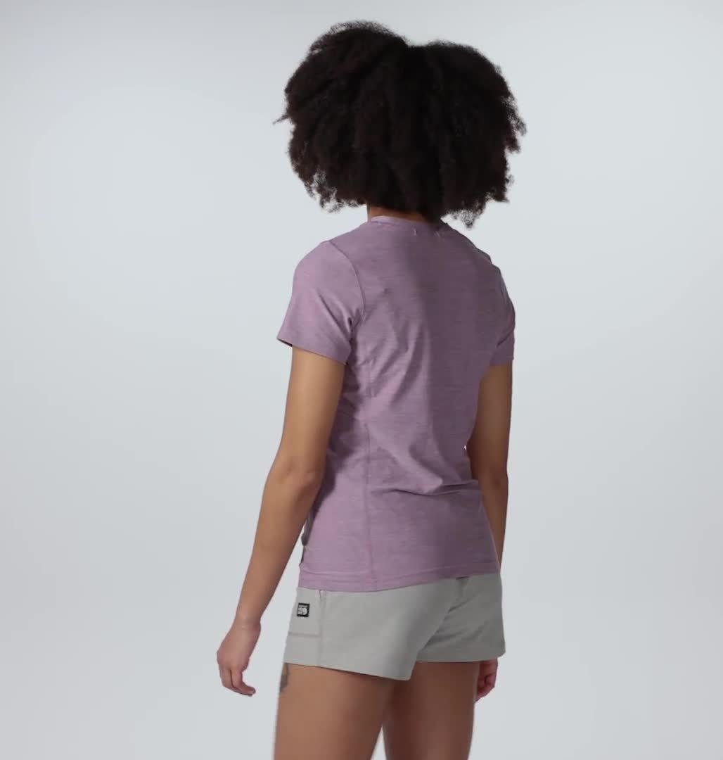 Women's Chillaction Short Sleeve, Color: Dark Daze Heather