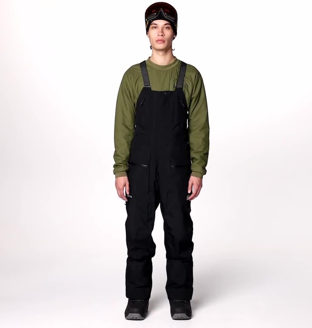 Men's High Exposure GORE-TEX C-KNIT Bib, Color: Black
