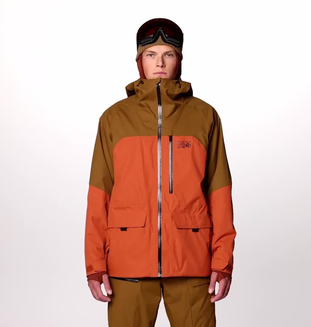 Men's Firefall Insulated Jacket, Color: Raw Carnelian / Golden Brown