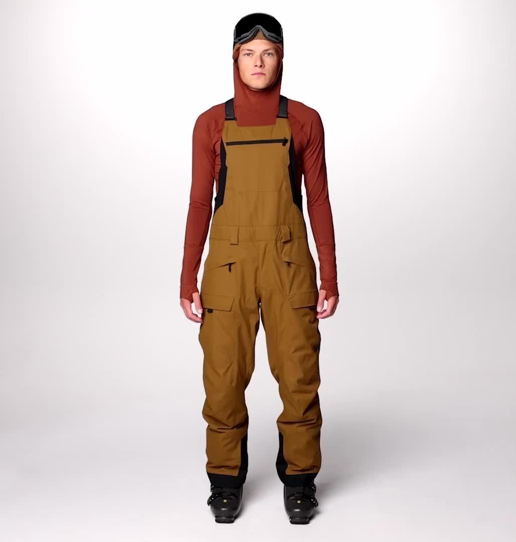 Men's Firefall Bib, Color: Golden Brown