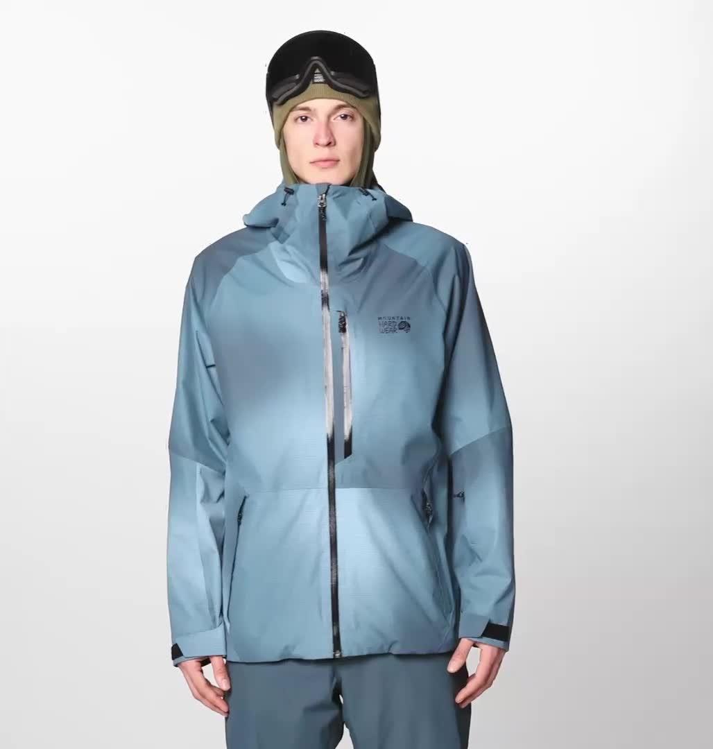 Men's Firefall Jacket, Color: Moon Blue Ombre Print