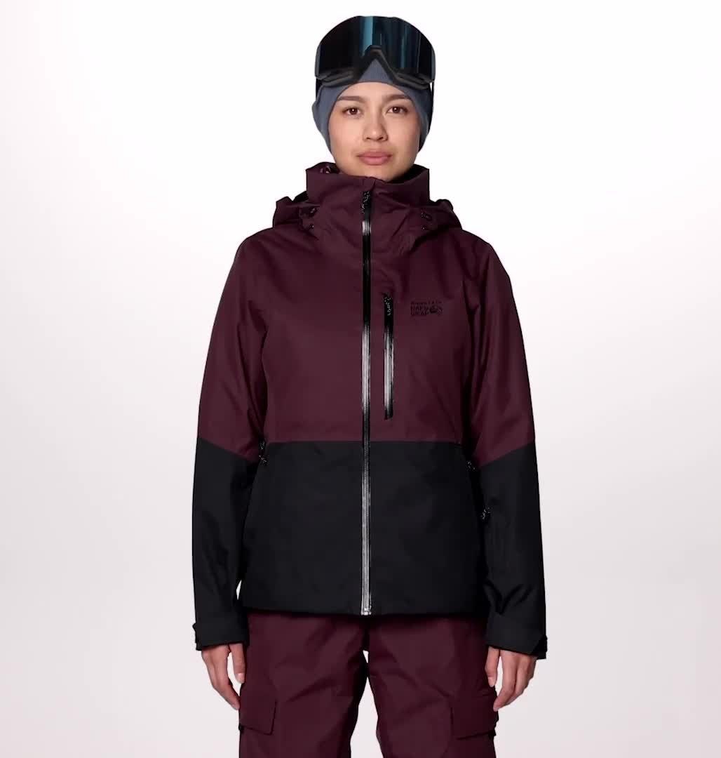 Women's Firefall Insulated Jacket, Color: Blackberry / Black