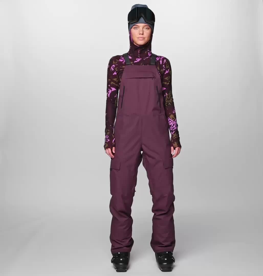 Women's Firefall Bib, Color: Blackberry