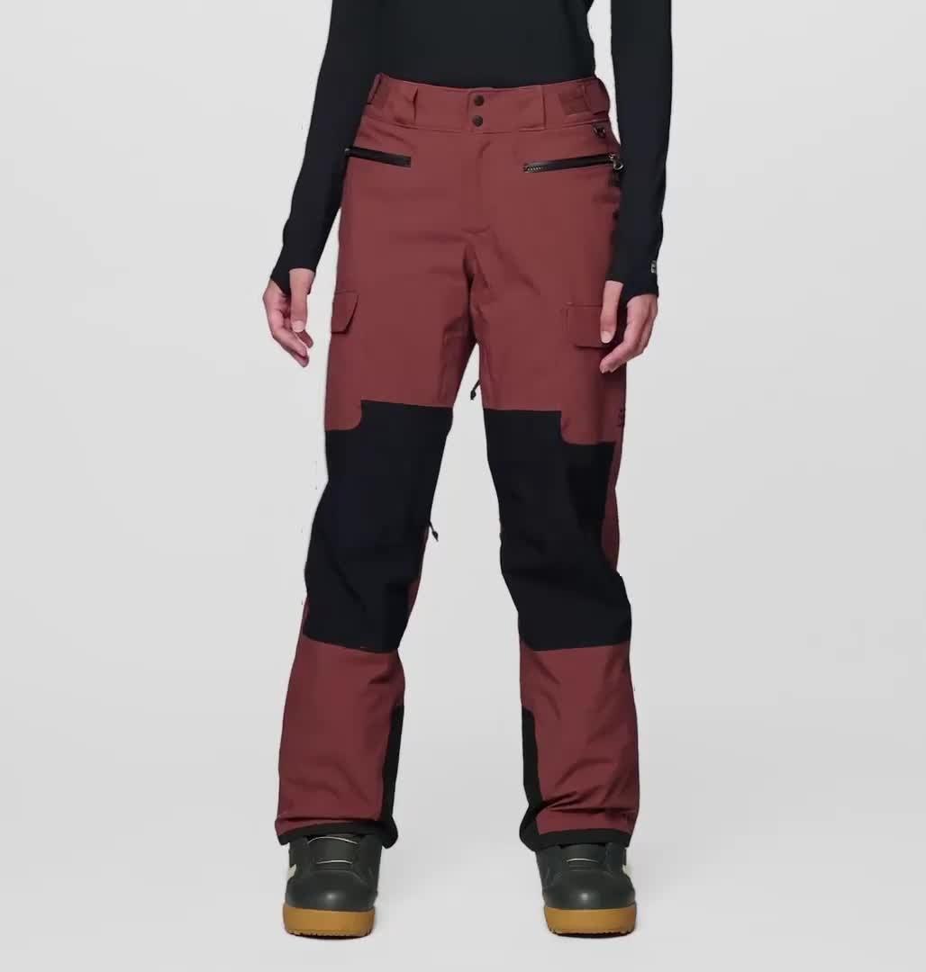 Women's Powder Maven Pant, Color: Bourbon Brown, Black