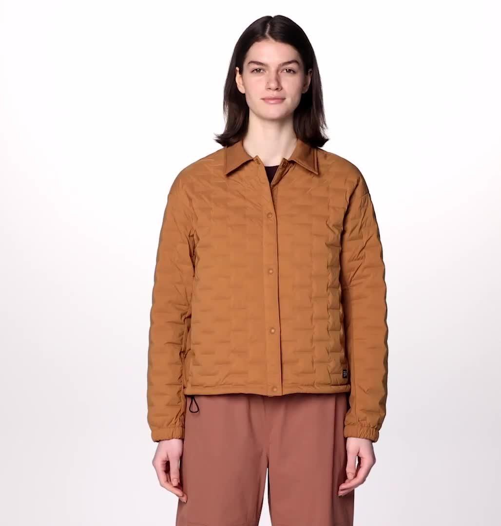 Women's Stretchdown Light Snap Jacket, Color: Copper Clay