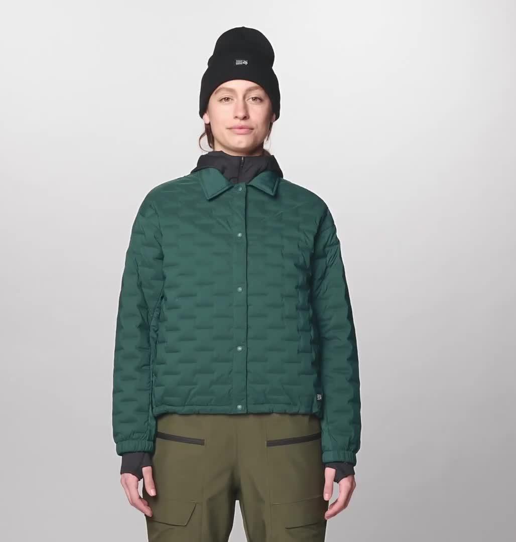 Women's Stretchdown Light Snap Jacket, Color: Verve