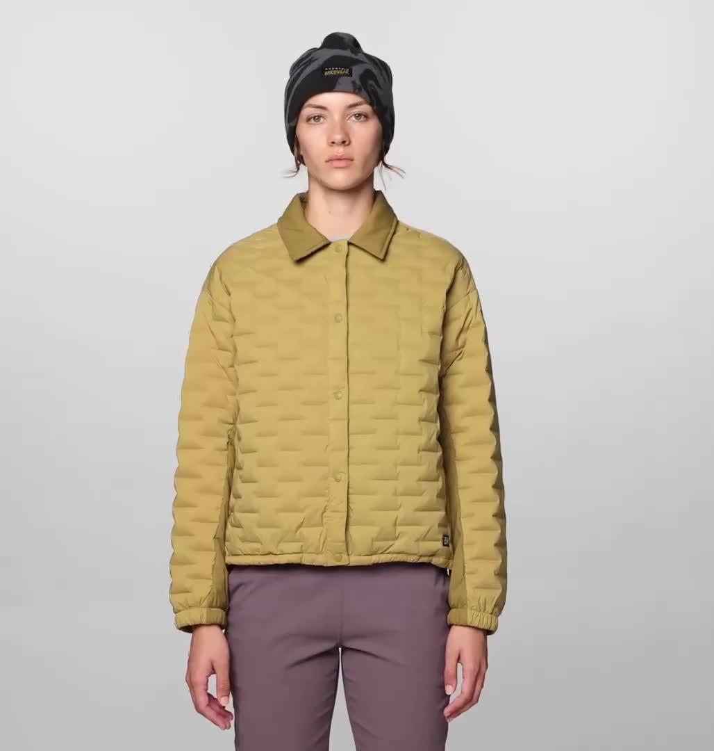 Women's Stretchdown Light Snap Jacket, Color: Grassland