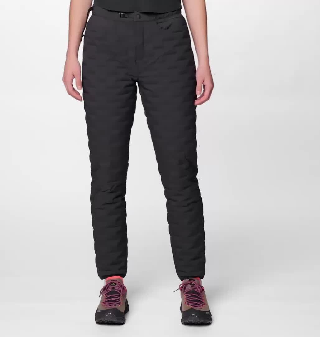 Women's Stretchdown Light Pant, Color: Black