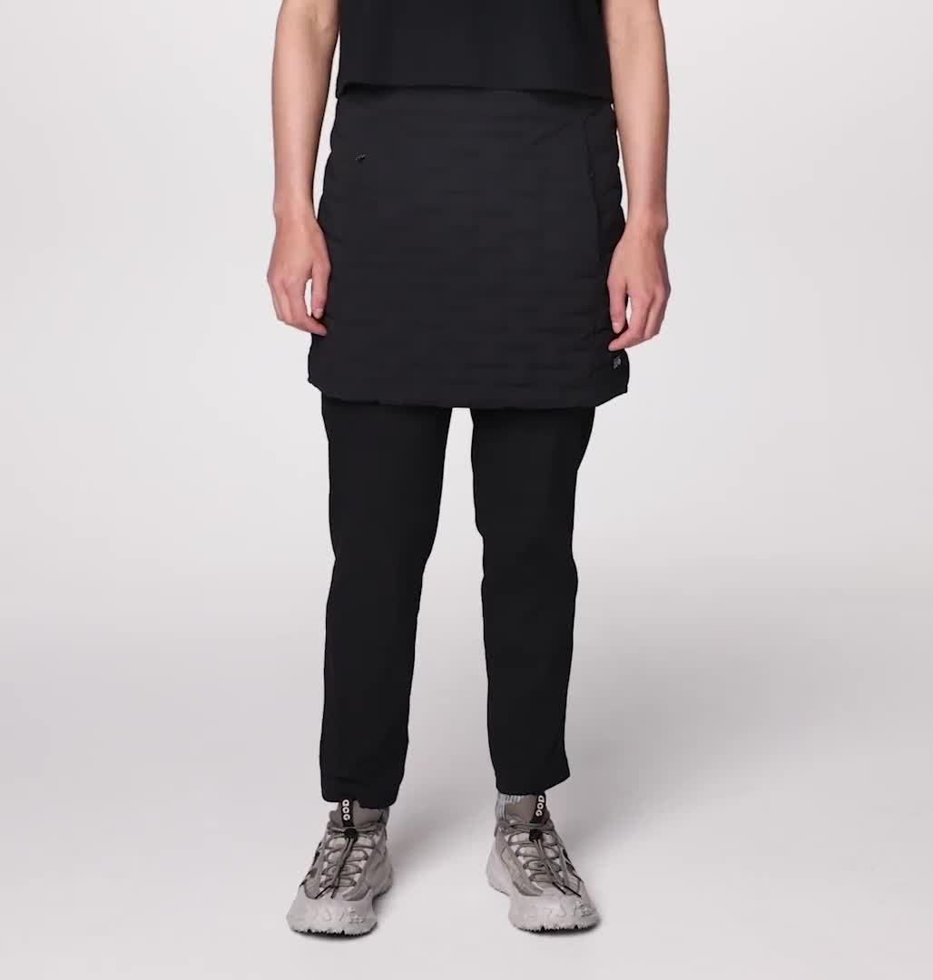 Women's StretchDown Skirt, Color: Black