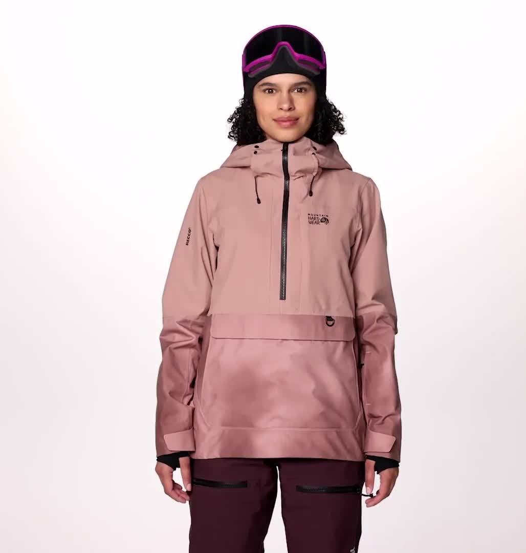 Women's Powder Maven Anorak, Color: Smoky Quartz, Smoky Quartz Vapors Print