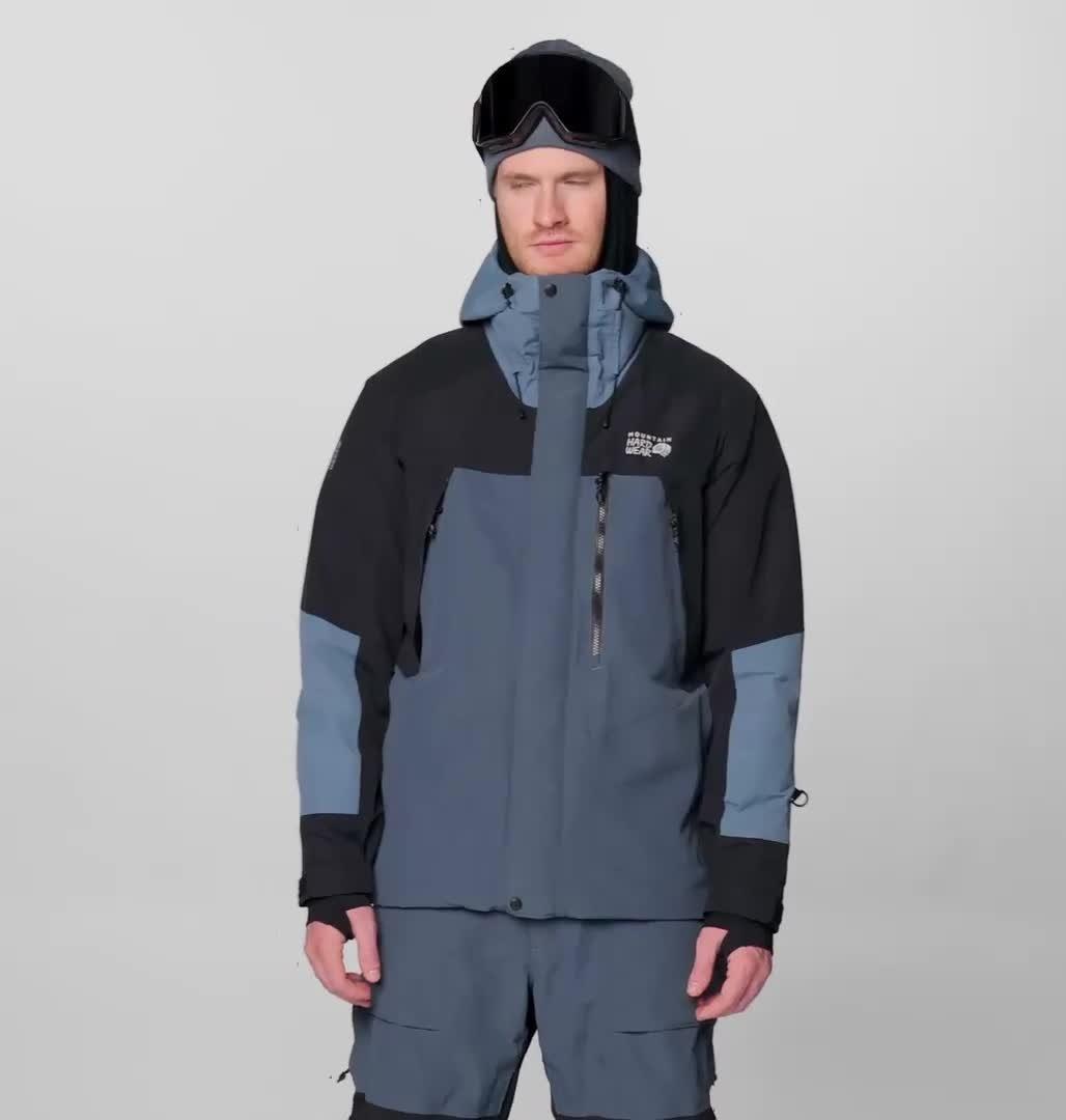 Men's First Tracks Insulated Jacket, Color: Moon Blue, Adriatic Blue, Black