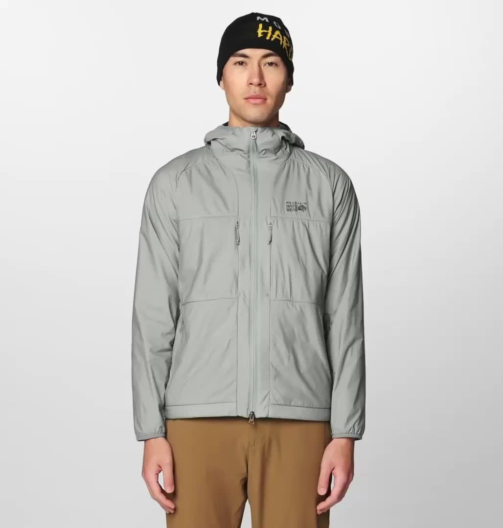 Men's Kor AirShell Warm Hoody, Color: Wet Stone