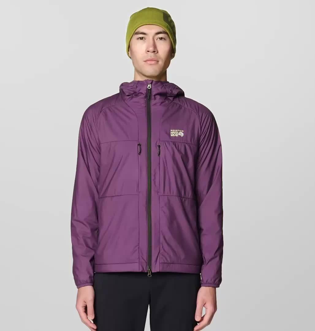 Men's Kor AirShell Warm Hoody, Color: Dusty Purple