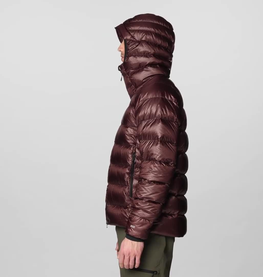 Men's Phantom Alpine Hooded Down Jacket, Color: Carob