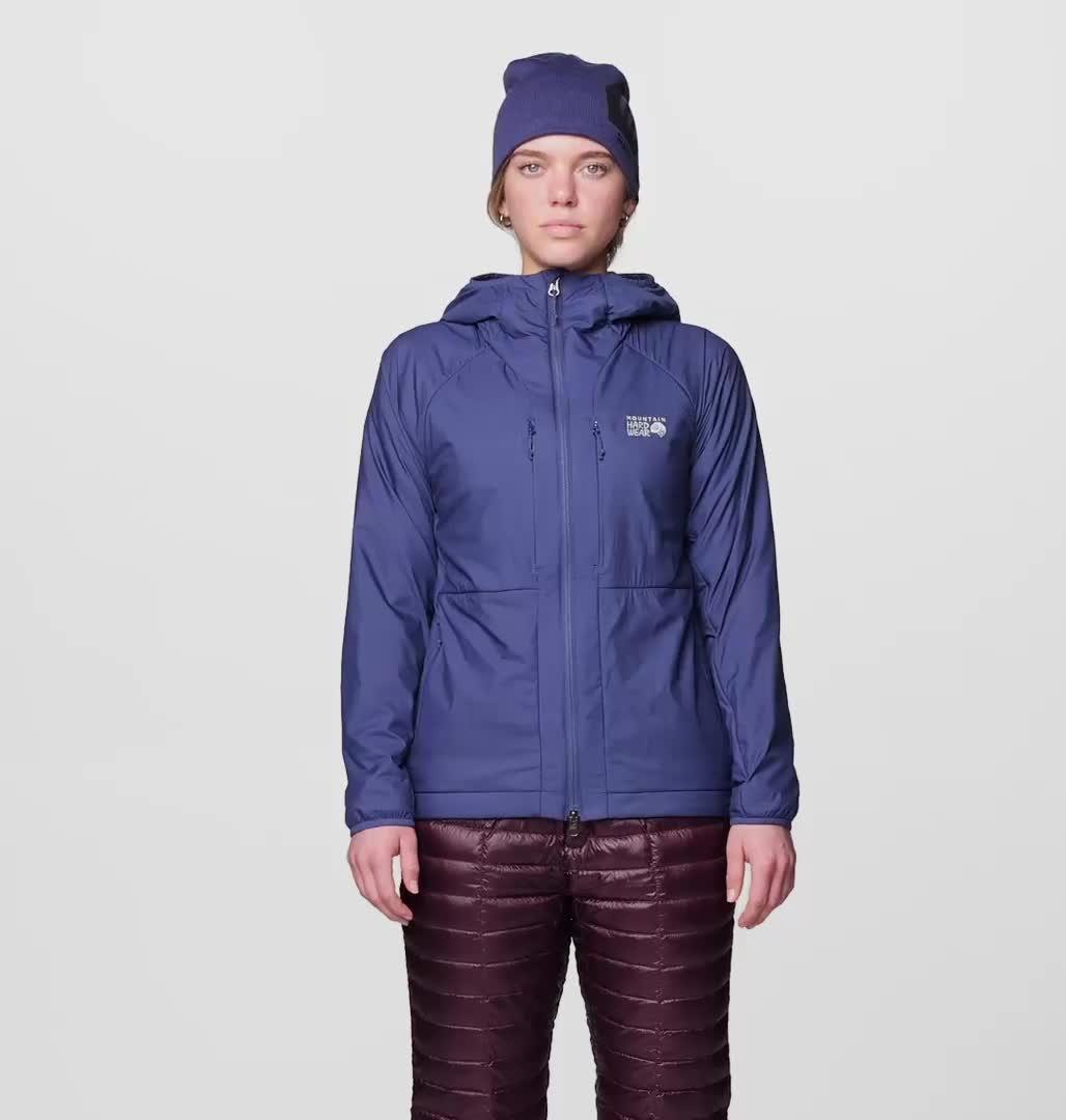 Women's Kor AirShell Warm Hoody, Color: Lapis Dusk
