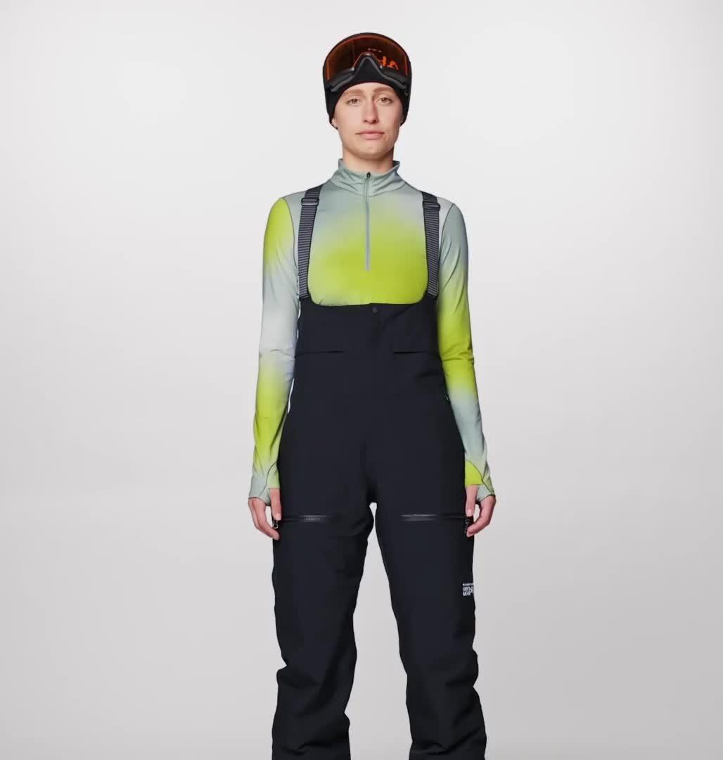 Women's Powder Maven Bib, Color: Black