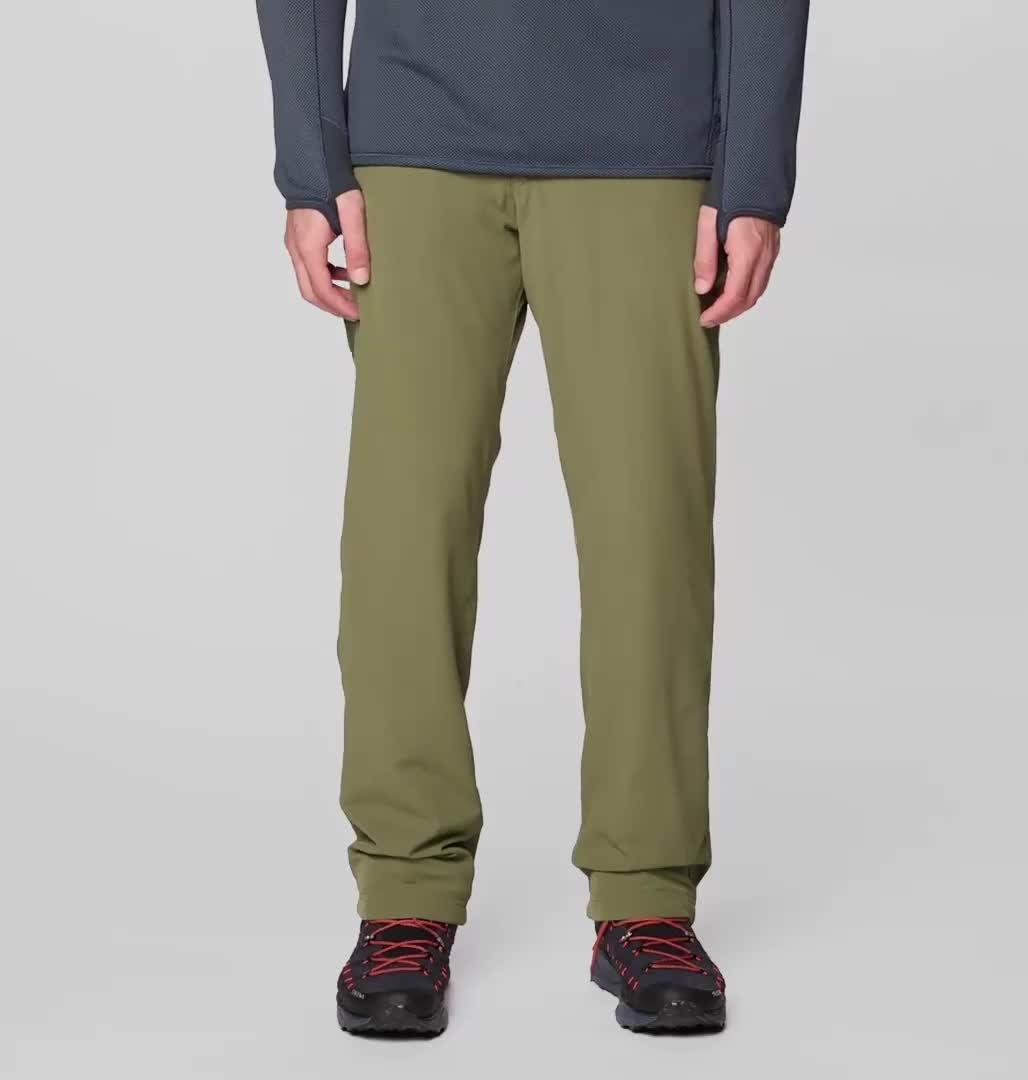 Men's Yumalino Lined Pant, Color: Combat Green