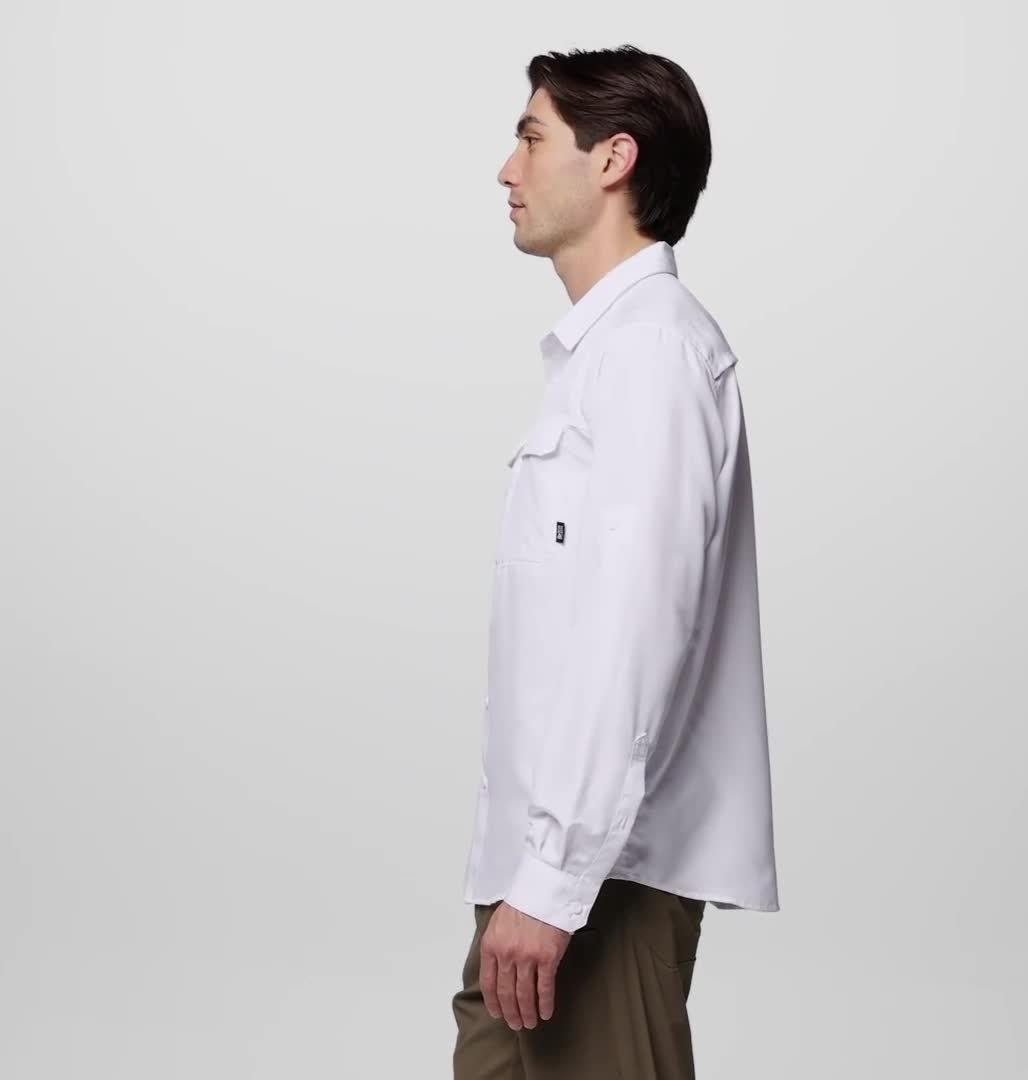 Men's Canyon Long Sleeve Shirt, Color: White