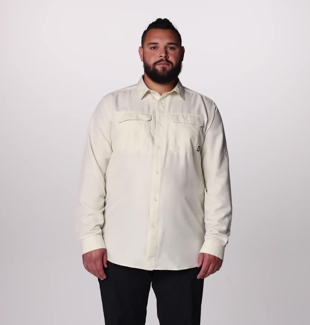 Men's Canyon Long Sleeve Shirt - Tall Size, Color: Stone