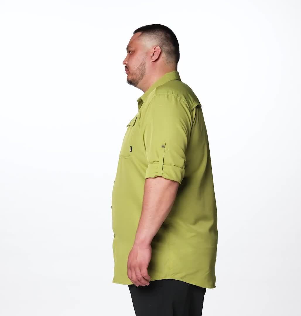 Men's Canyon Long Sleeve Shirt - Tall Size, Color: Bright Fatigue