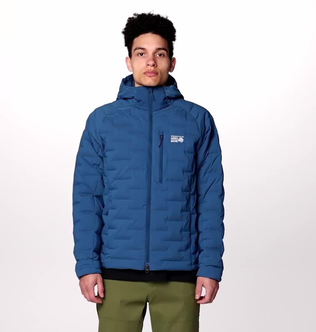 Men's Stretchdown Hoody, Color: Dark Caspian