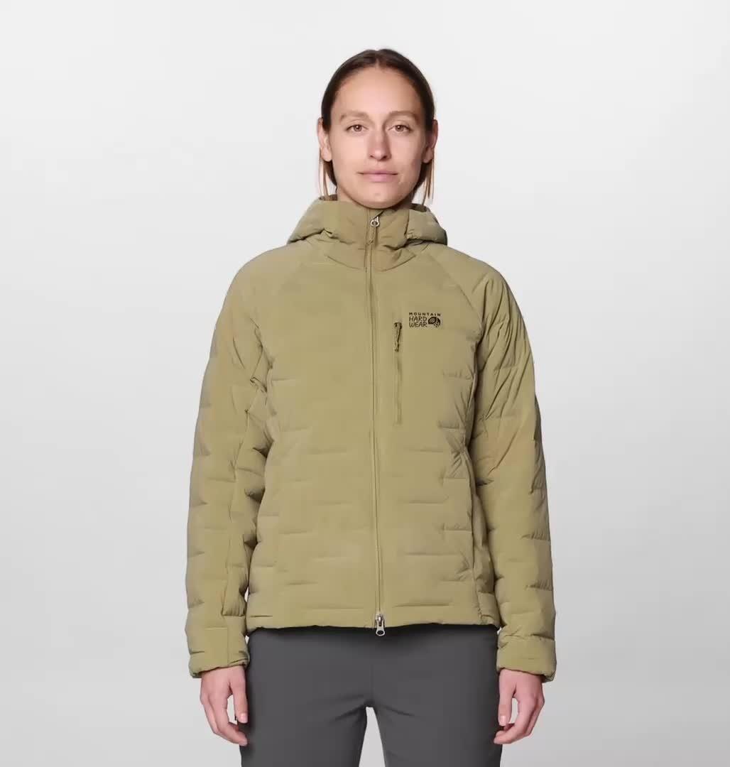 Women's Stretchdown Hoody, Color: Landslide Heather