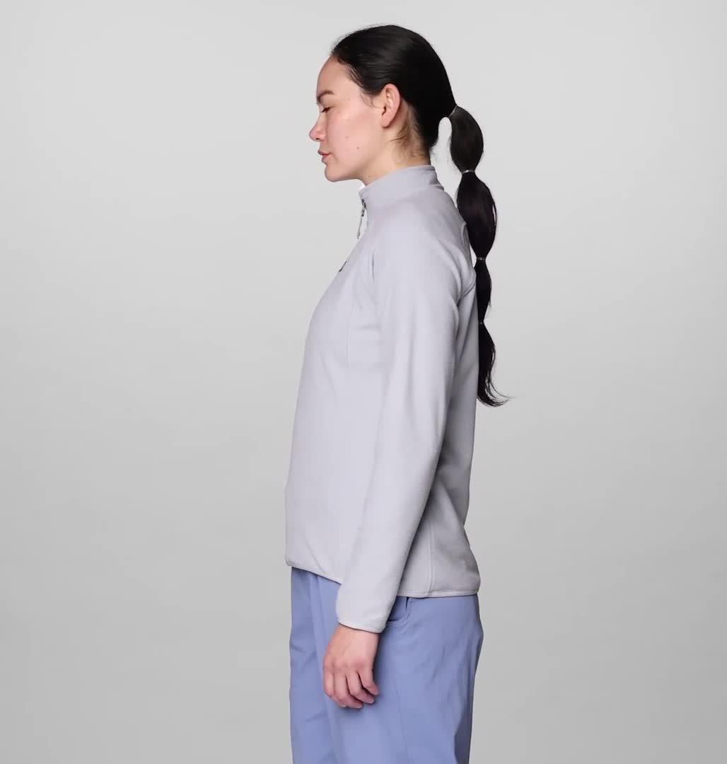 Women's Microchill 1/4 Zip Pullover, Color: Glacial Heather