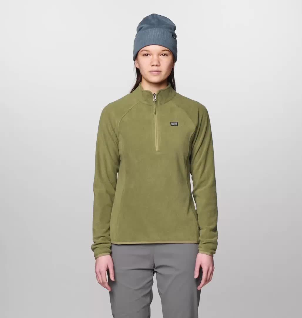 Women's Microchill 1/4 Zip Pullover, Color: Landslide Heather