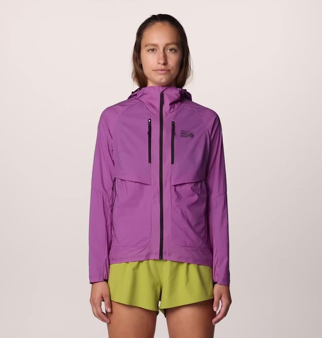 Women's Kor AirShell Hybrid Hooded Jacket, Color: Lilac Glow