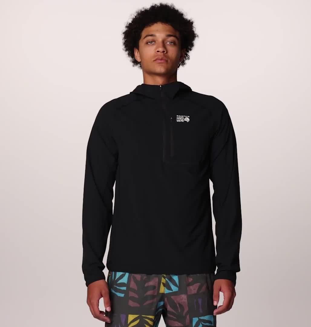 Men's Sunshield Hoody, Color: Black