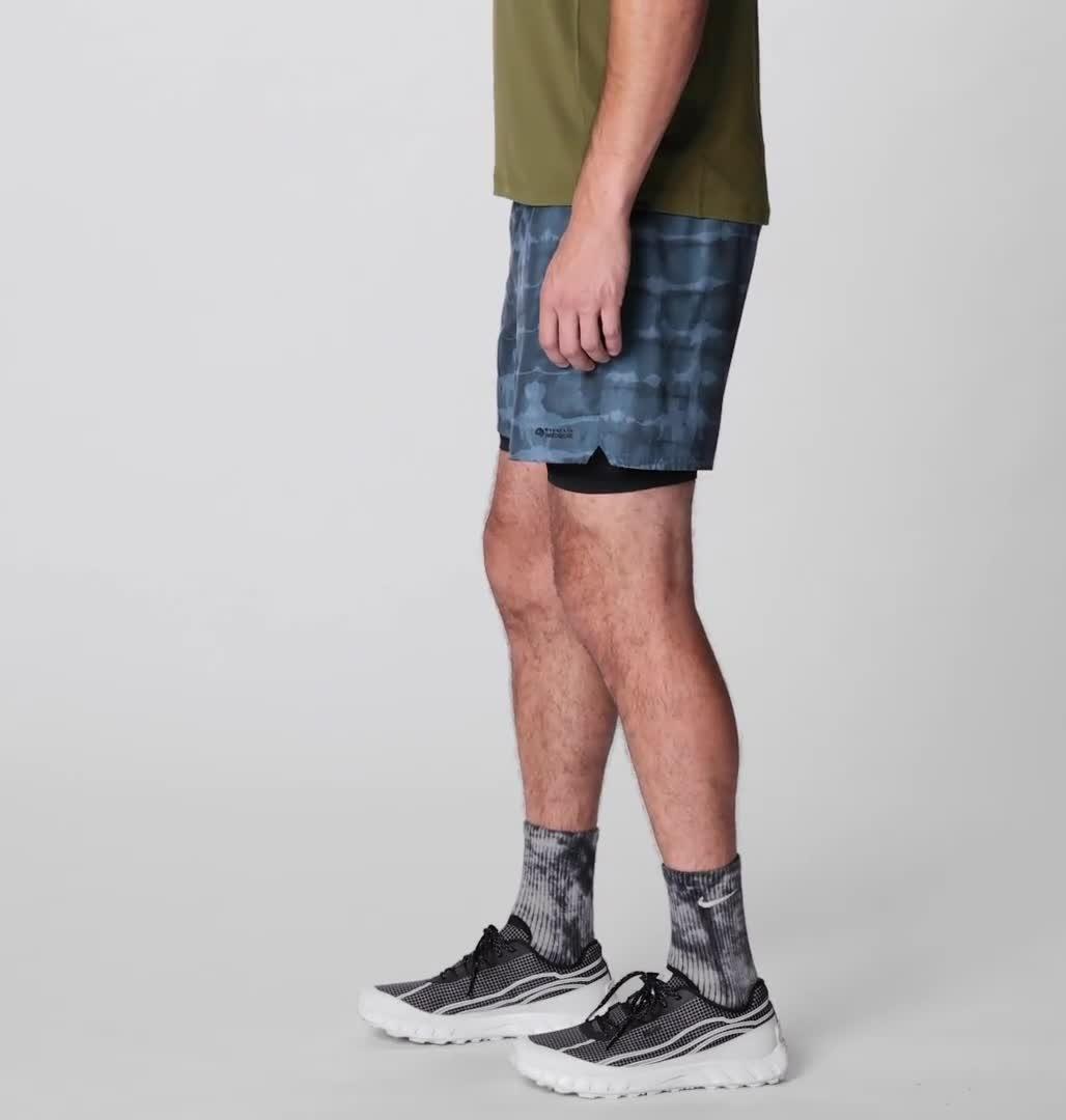 Men's Shade Lite Short, Color: Adriatic Blue Prismatic Print