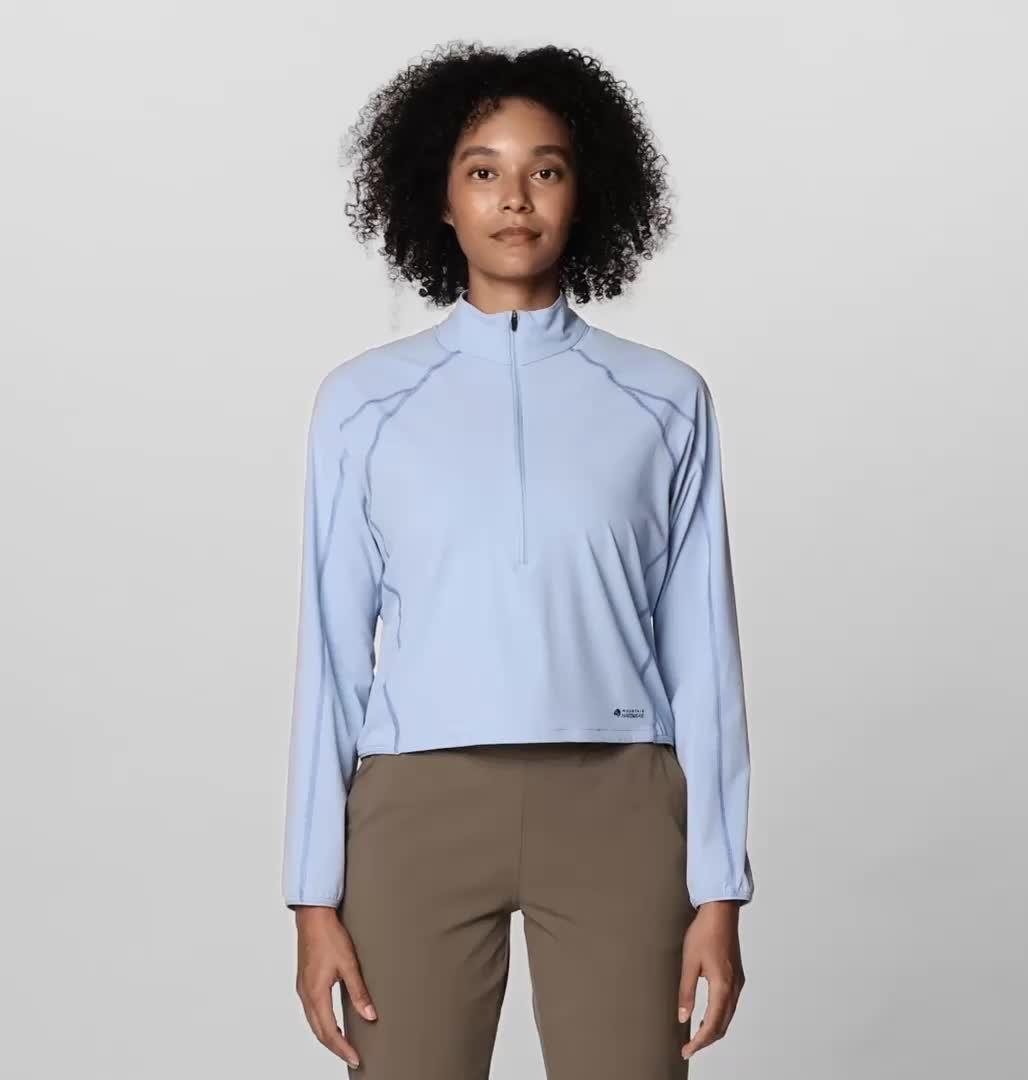 Women's Sunshield 1/2 Zip, Color: Beach Breeze