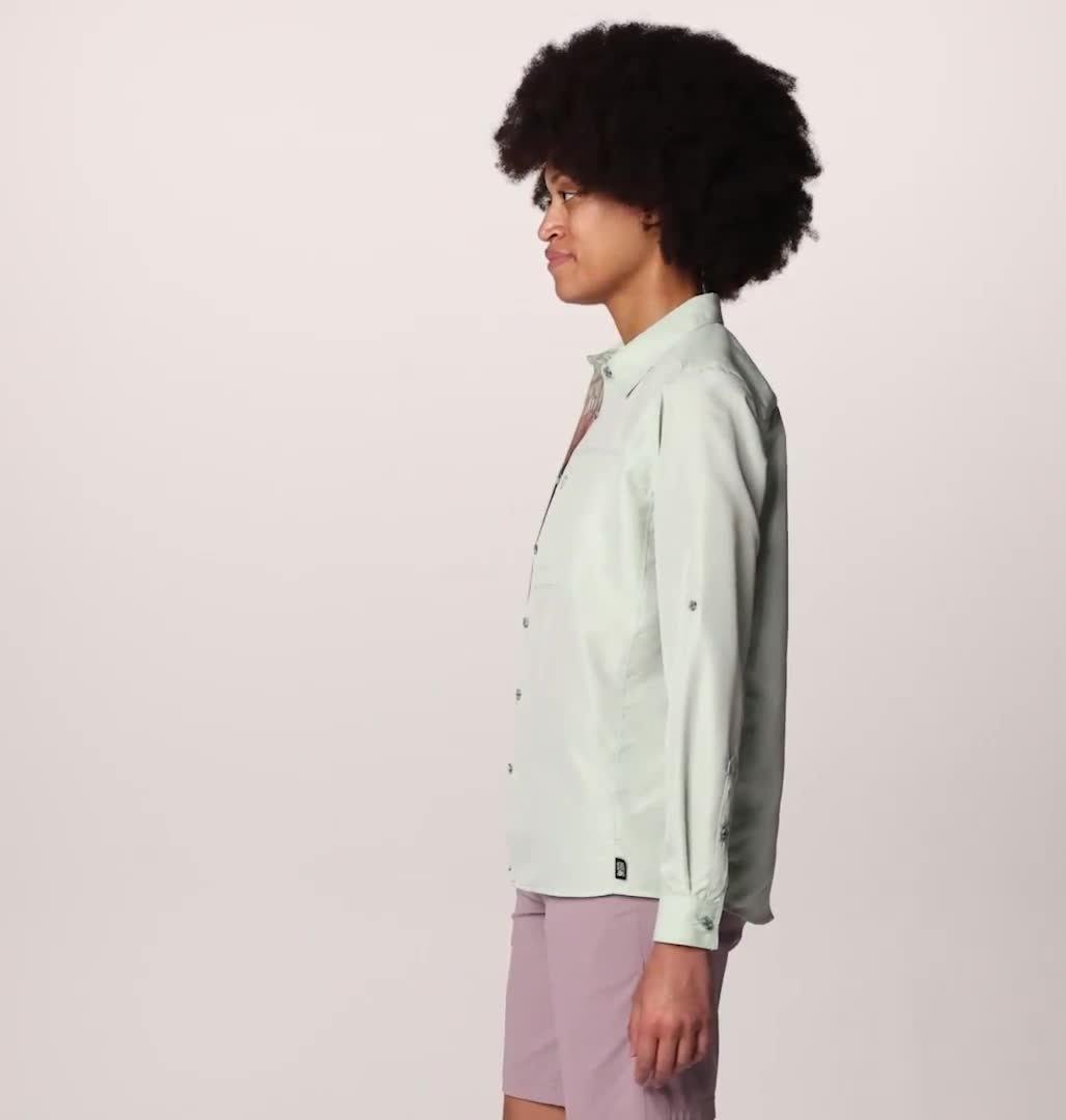 Women's Canyon Long Sleeve, Color: Mineral Spring