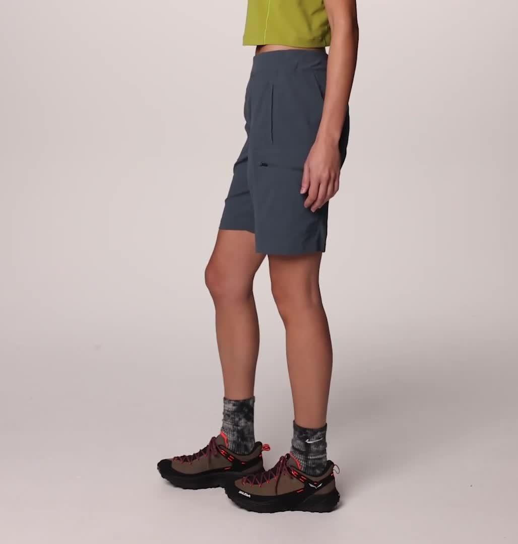 Women's Dynama High Rise Bermuda, Color: Moon Blue