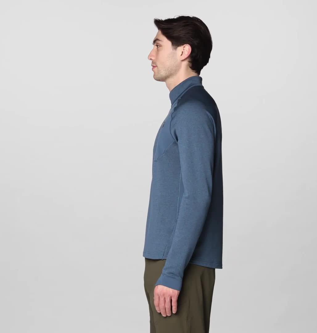 Men's Up First Tech Fleece Quarter Zip, Color: Astral Blue