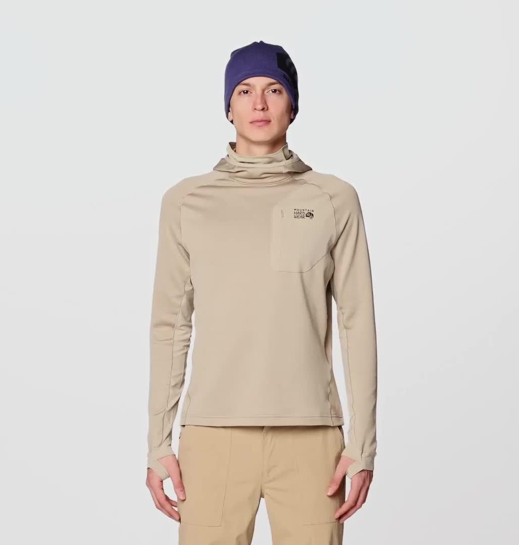 Men's Up First Tech Fleece Hoody, Color: Badlands Heather
