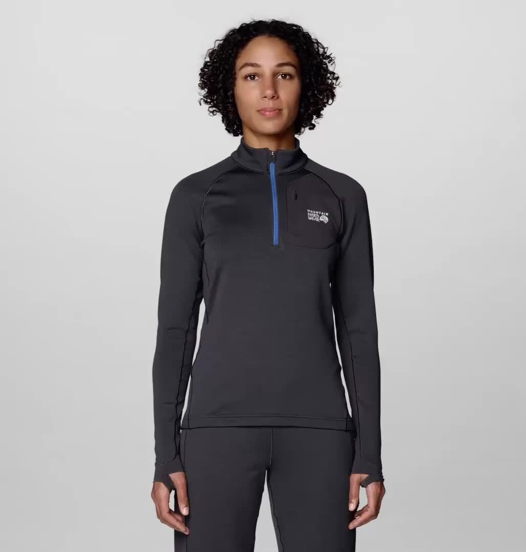 Women's Up First Tech Fleece Quarter Zip, Color: Shark