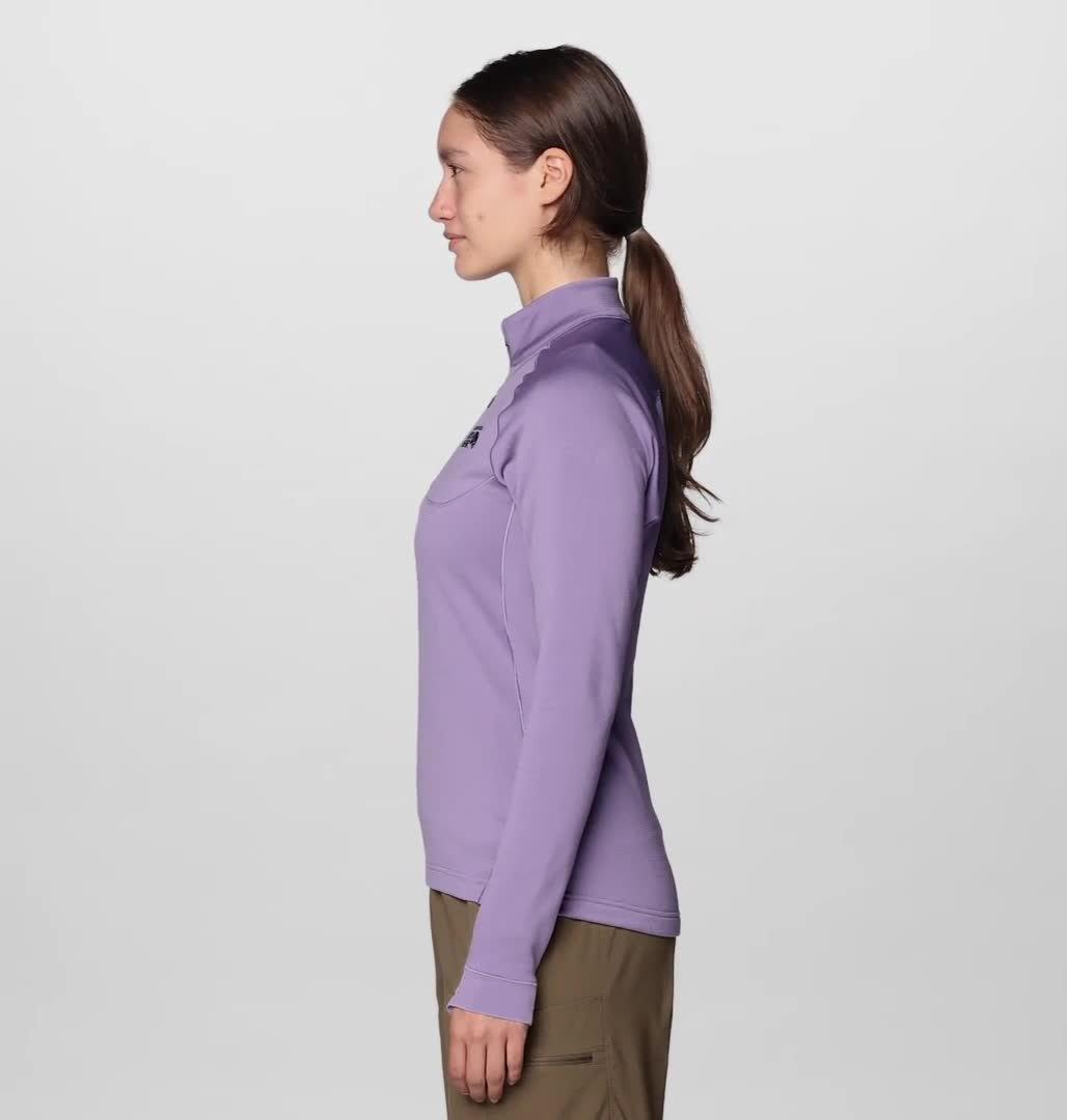 Women's Up First Tech Fleece Quarter Zip, Color: Violet Stone