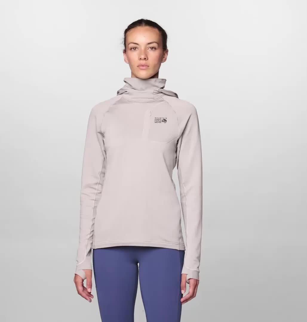 Women's Up First Tech Fleece Hoody, Color: Light Mystic