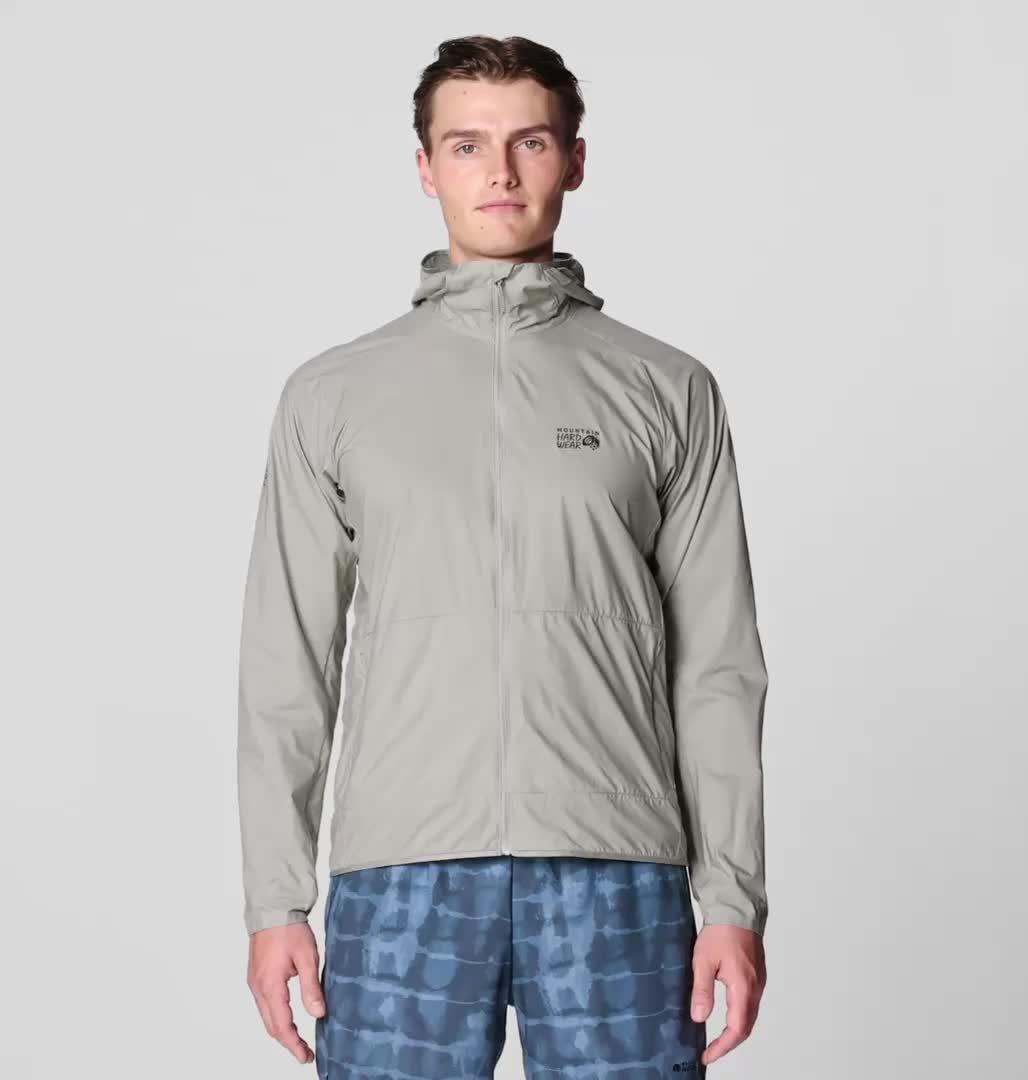 Men's Kor AirShell Hoody, Color: Half Moon Grey