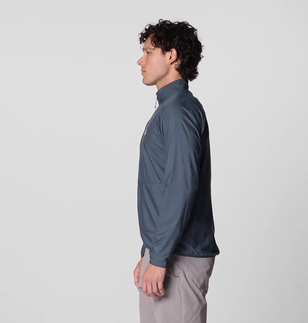 Men's Kor AirShell Full Zip Jacket, Color: Moon Blue