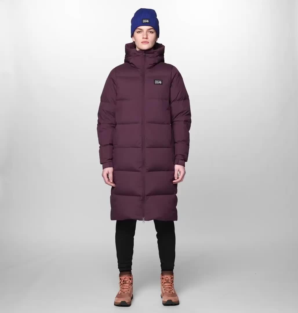 Women's Nevadan Down Long Parka, Color: Blackberry