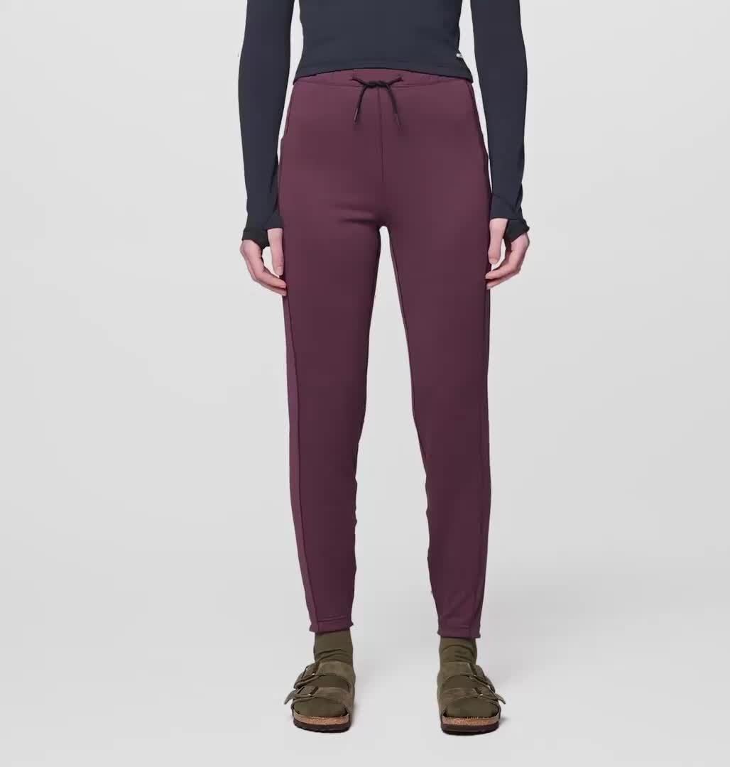 Women's Up First Tech Fleece Pant, Color: Blackberry