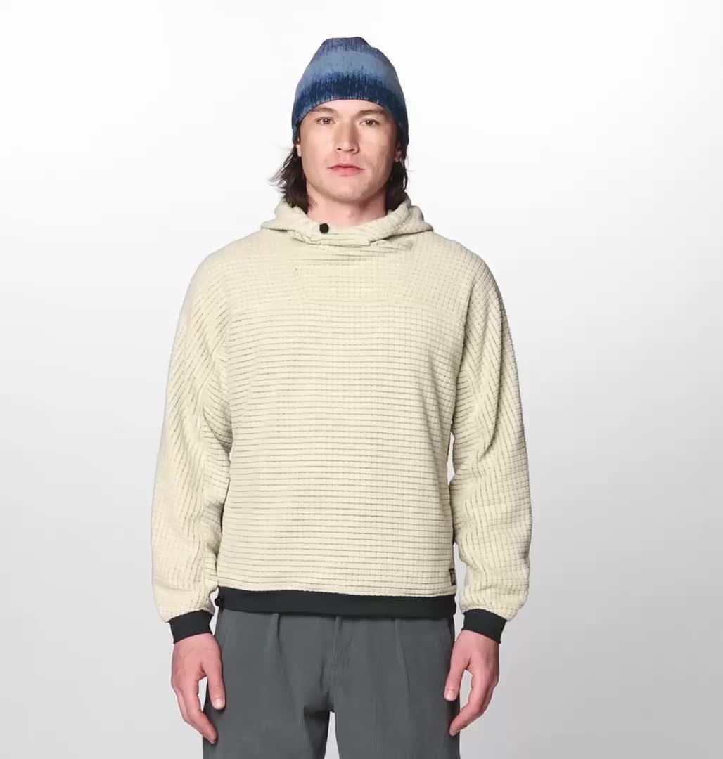 Men's Summit Grid Big Grid Hoody, Color: Fossil