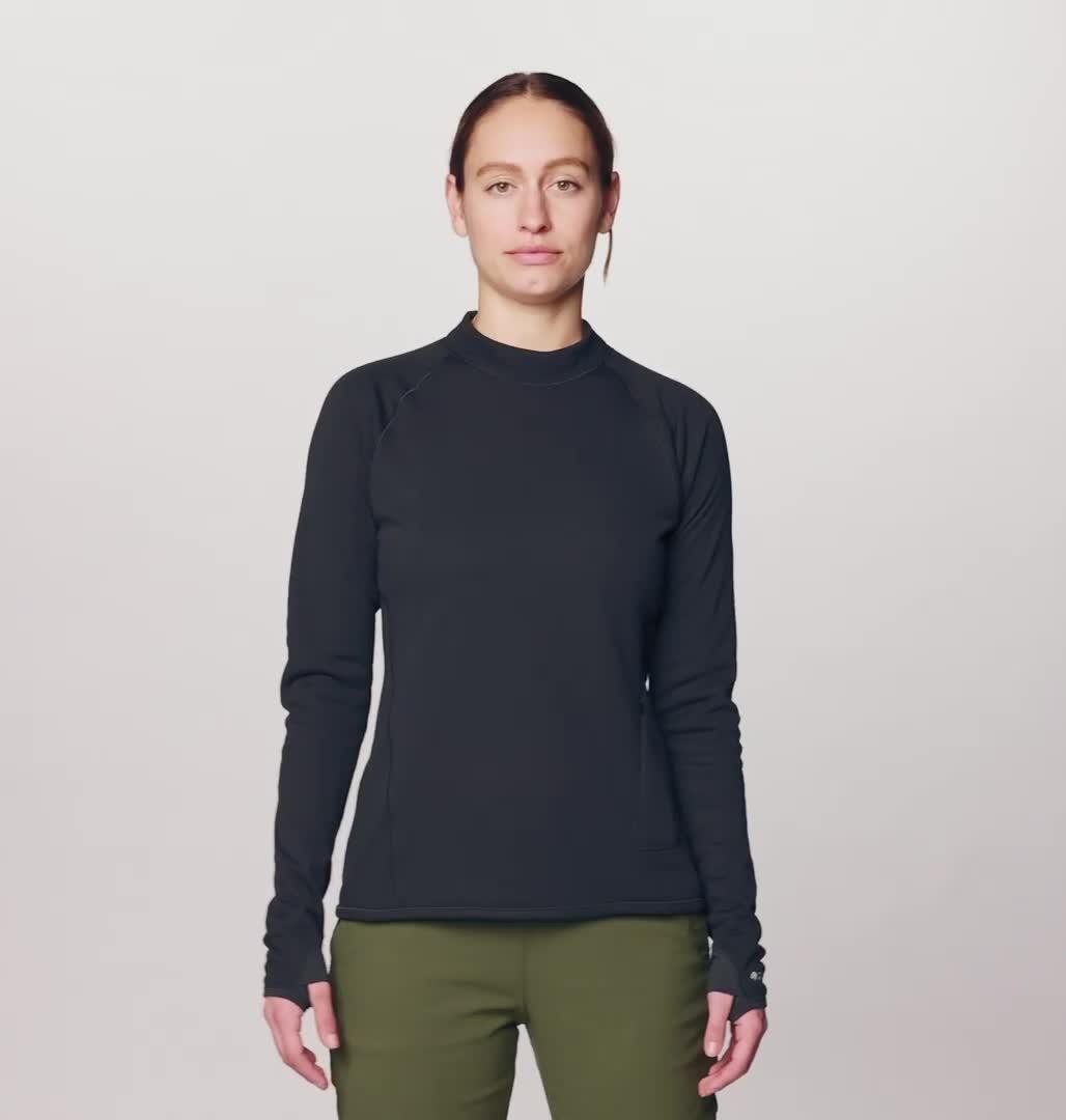 Women's AirMesh Long Sleeve, Color: Dark Storm
