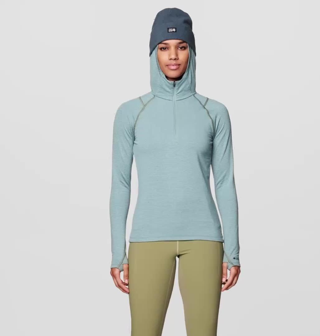 Crater Lake Heavyweight Half Zip Hoody | 460 | XS, Color: Blue Sage, Ice Shadow
